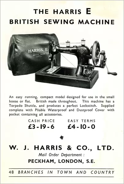 Harris Sewing Machine Model E