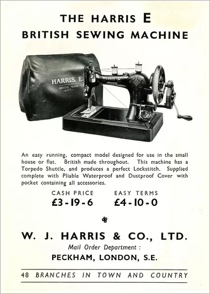 Harris Sewing Machine Model E