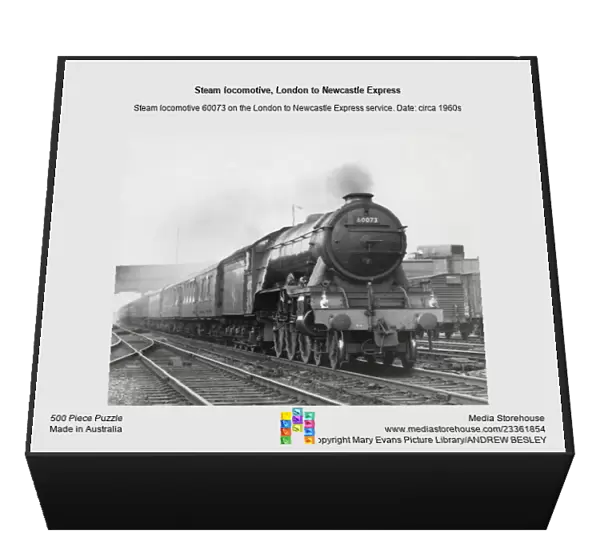 Steam locomotive, London to Newcastle Express