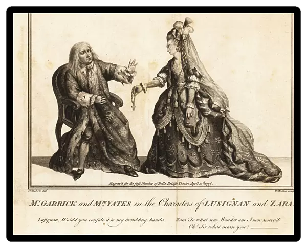 David Garrick and Mary Ann Yates in the characters