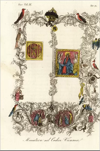 First page of the famous Vienna Codex of the Golden