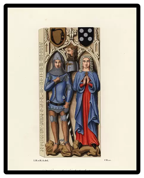 Hennel Landschad and his wife Mia, 14th century