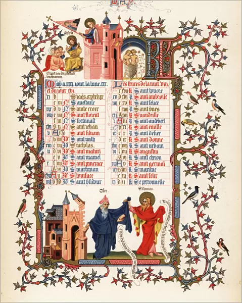 Illuminated calendar for May 1846