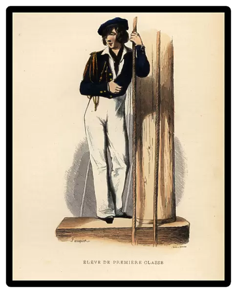 Uniform of a naval student of the first grade, 1844