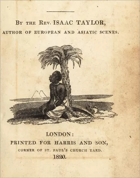 Title page with vignette of enslaved man