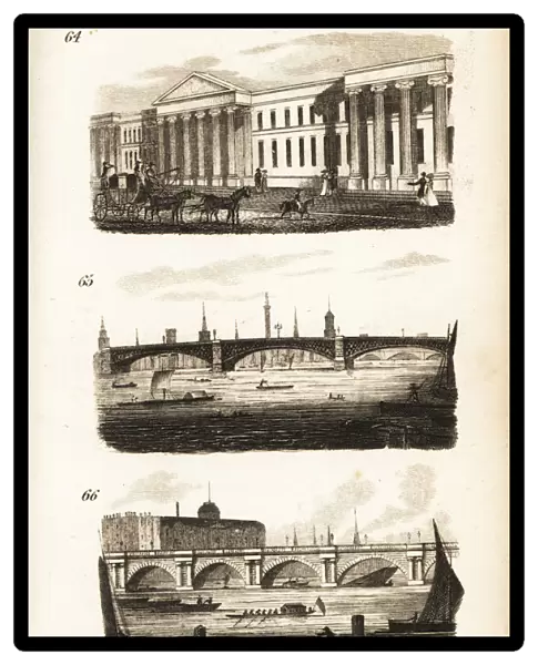 The General Post-Office, Southwark Bridge and Waterloo