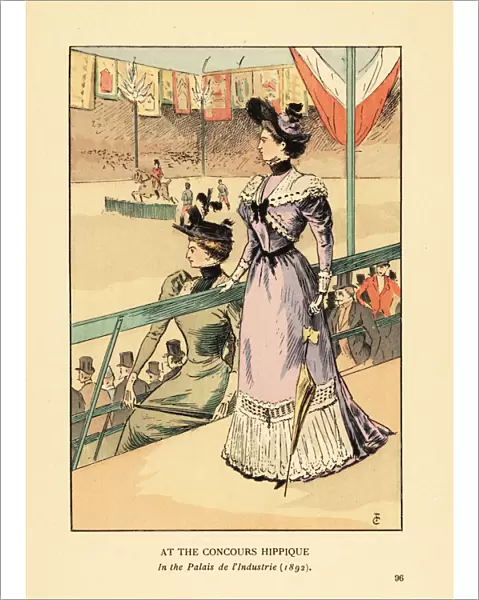At the Concours Hippique in the Palais d Industrie, 1892