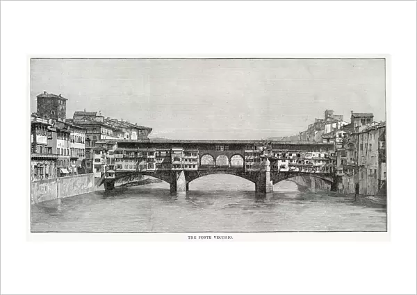 Ponte Vecchio, Florence, Italy. Date: 1888