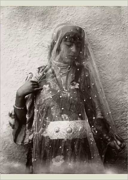 c. 1890s North Africa, prob. Algeria - lightly veiled women