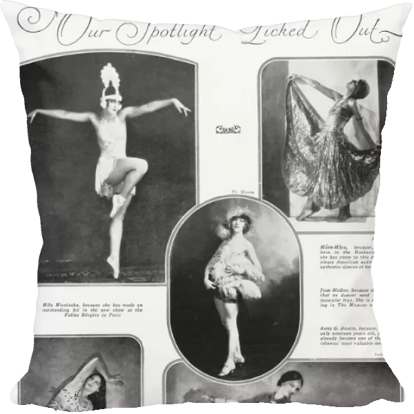 Spotlight on five international dancers, 1928