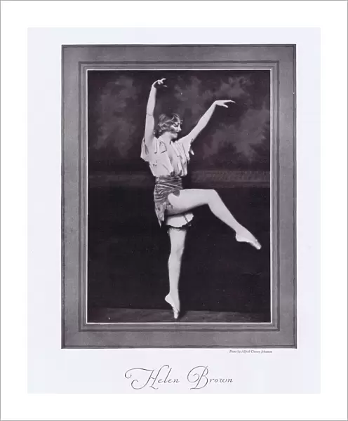 The American dancer Helen Brown premier dancer