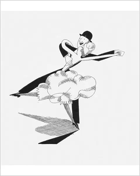 Sketch by Fish of Fred Dixon in his Danse Moderne
