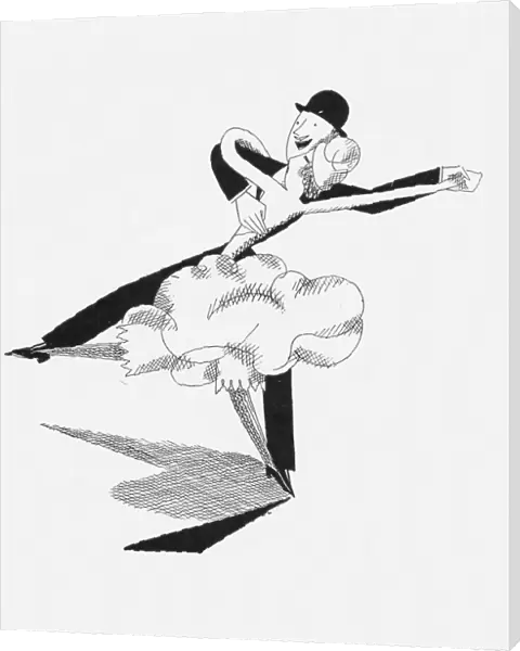 Sketch by Fish of Fred Dixon in his Danse Moderne
