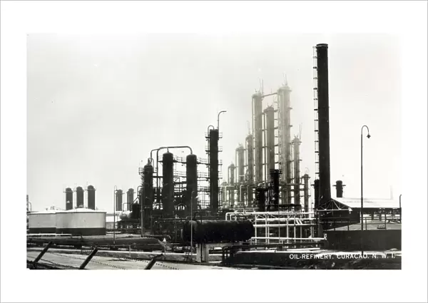 Oil Refinery at Curacao, a Dutch Caribbean island