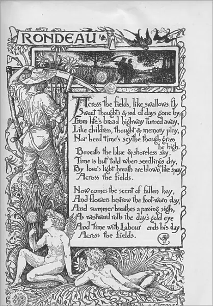 Poem illustrated by Walter Crane. Date: 1884