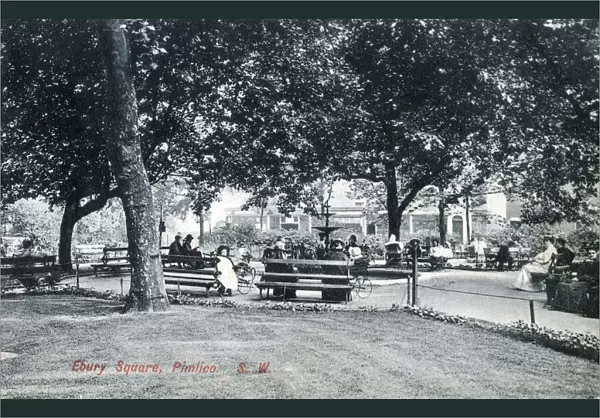 Ebury Square, Pimlico, London. Date: circa 1907