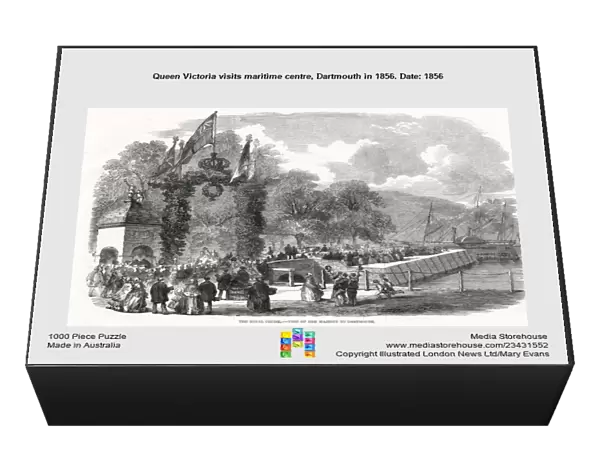 Queen Victoria visits maritime centre, Dartmouth in 1856. Date: 1856