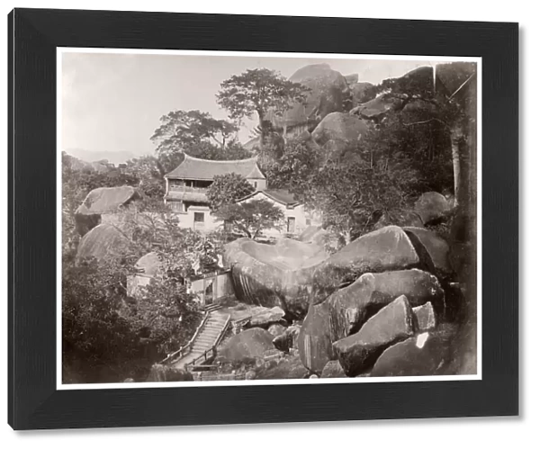 China c. 1880s - White Stag temple near Amoy Xiamen
