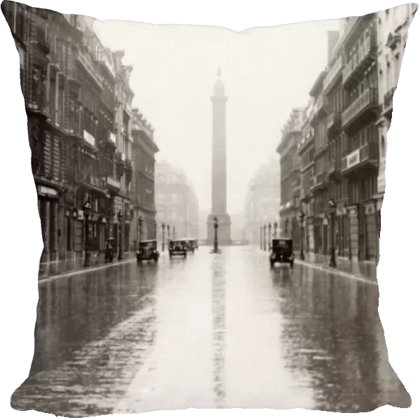 Place Vendome in the rain, Paris, c. 1930
