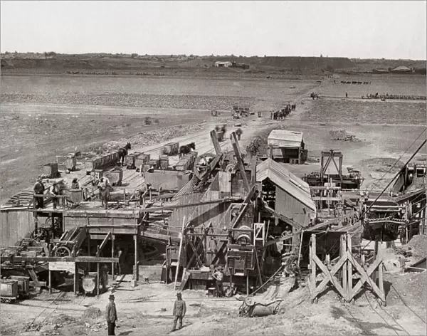 Washing Gear, Kimberley diamond mine, South Africa, c. 1888