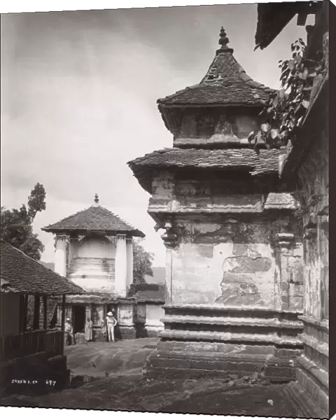 Late 19th century photograph: Temple, Ceylon, Sri Lanka, Skeen studio