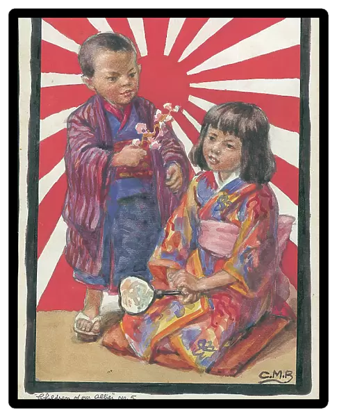 Japan. WWI Children of the Allies, artwork