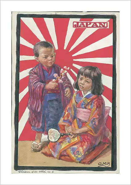 Japan. WWI Children of the Allies, artwork