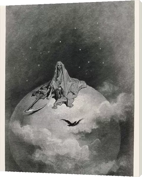 Grim Reaper Death Allegories 1883 Depicted Top