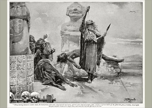The last sacrifice of the women of the Otomie. Date: First published: 1893