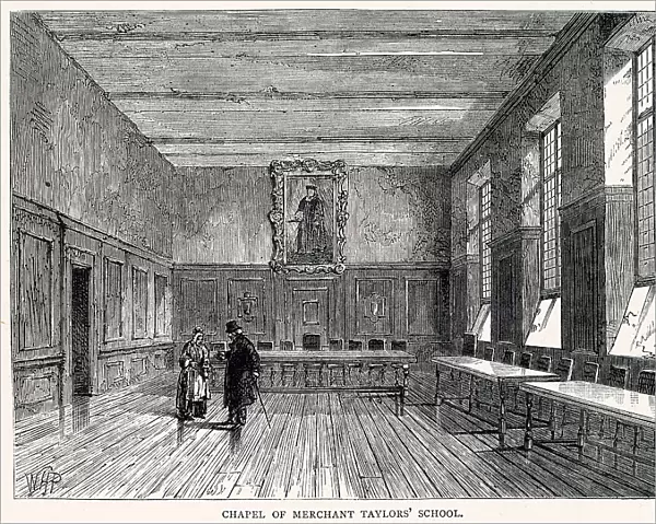 Interior of Chapel of Merchant Tayors School in London