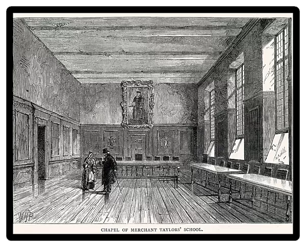Interior of Chapel of Merchant Tayors School in London