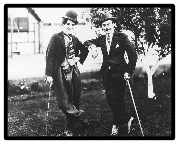 Charlie Chaplin and Max Linder in Hollywood