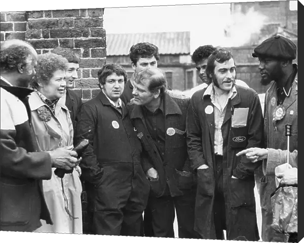 Jo Richardson, Labour politician, with group at Dagenham