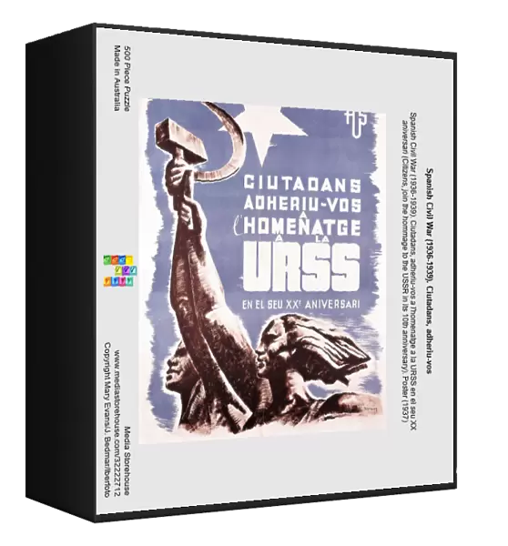 Spanish Civil War (1936-1939). Ciutadans, adheriu-vos