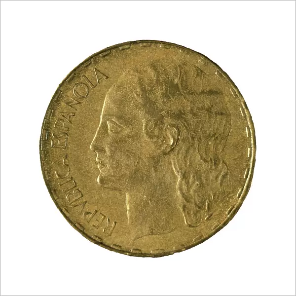 Spain. Republican coin of the Civil War (1936-39)