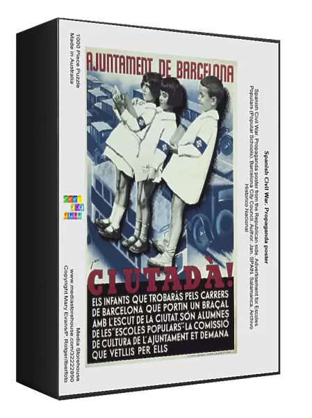 Spanish Civil War. Propaganda poster from