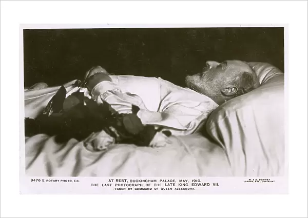 King Edward VII on his death bed