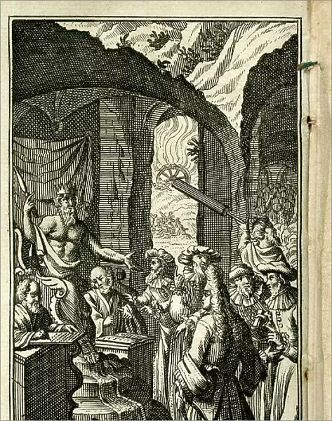 Scene from Brecourt's play, L'Ombre de Moliere