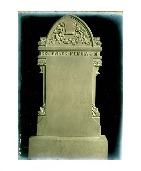 Funerary Monument - Headstone, In Loving Memory