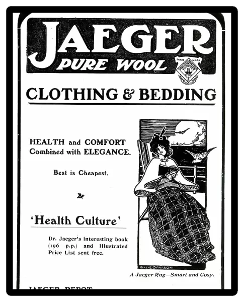 Advert for Jaeger Pure Wool, New Bond Street, Bath