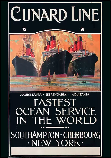 Poster, Cunard Line