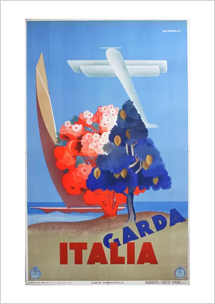 Poster, Lake Garda, Italy