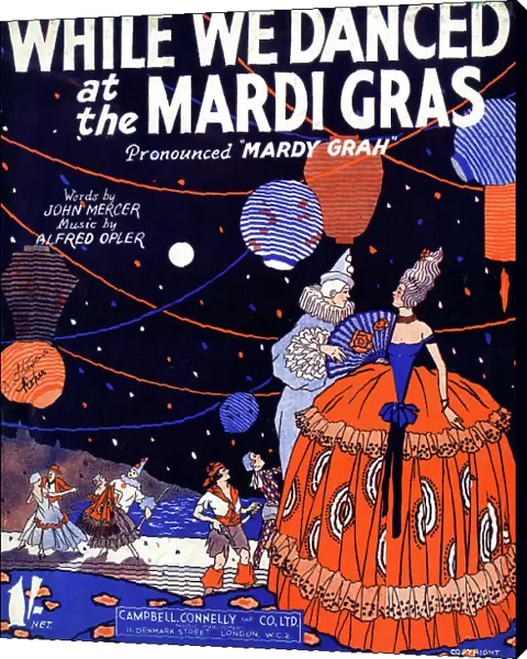 Music cover, While We Danced at the Mardi Gras