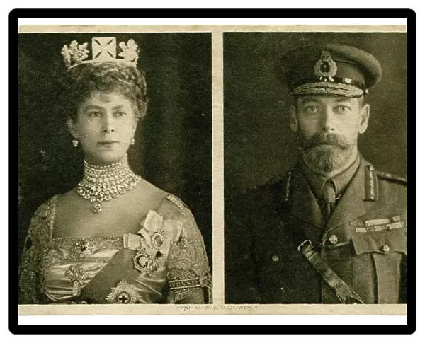 George V & Queen Mary Christmas Card