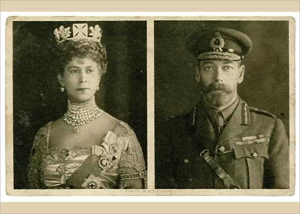George V & Queen Mary Christmas Card