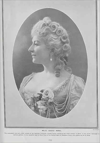 Cecile Sorel, French actress