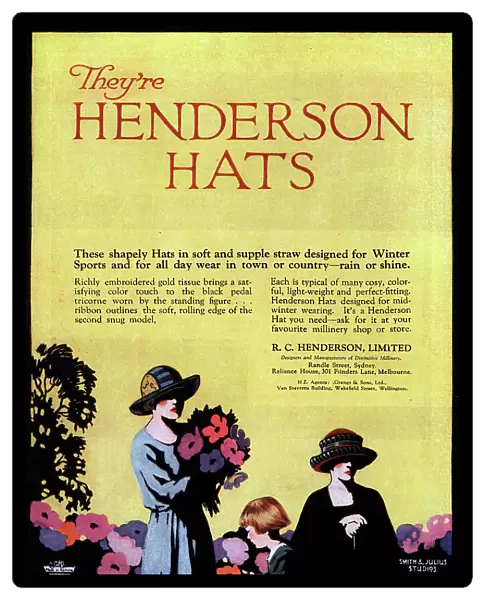 Henderson Hats Advertisement