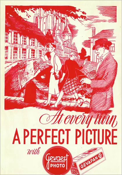 Advert, A Perfect Picture with Gevaert Photo Film