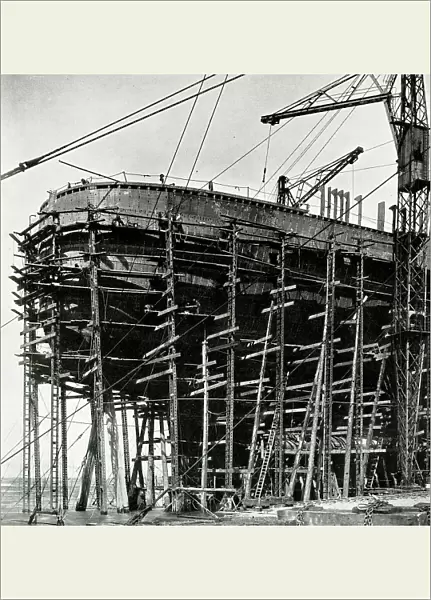 RMS Queen Mary under construction, Clydebank