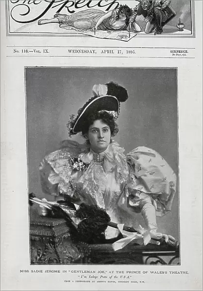 Sadie Jerome, actress, theatrical portrait in Gentleman Joe